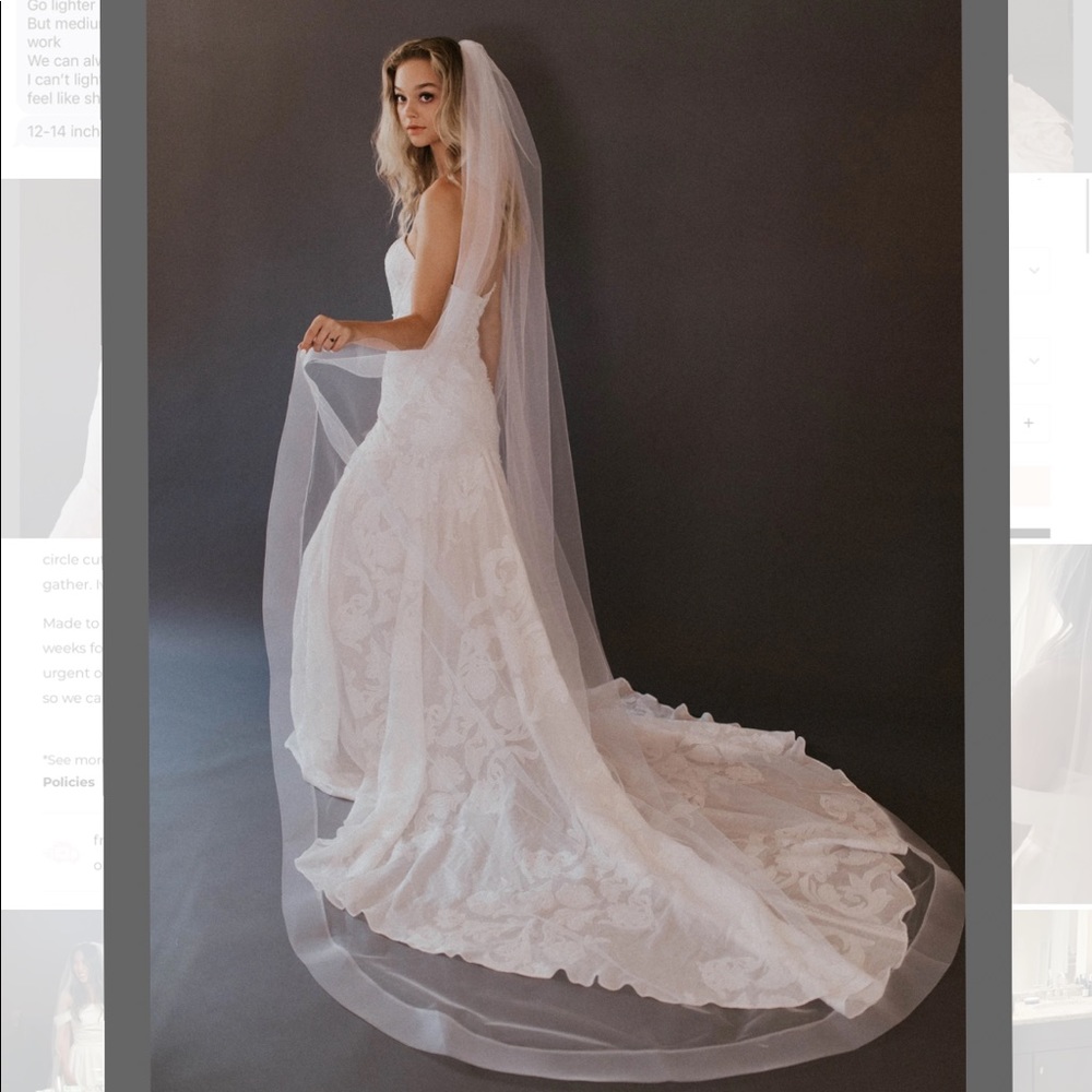 COPY - Untamed Petals Smith Veil Cathedral Single Tiered
